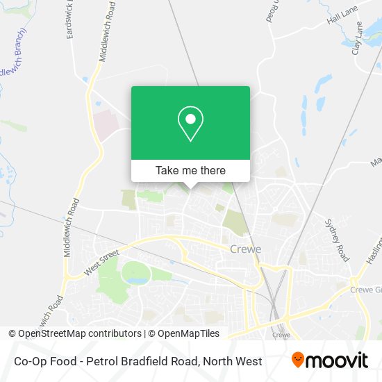 Co-Op Food - Petrol Bradfield Road map