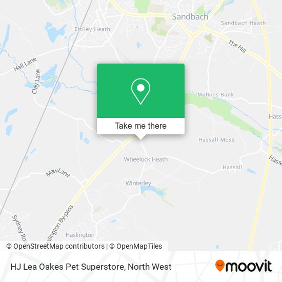 HJ Lea Oakes Pet Superstore map