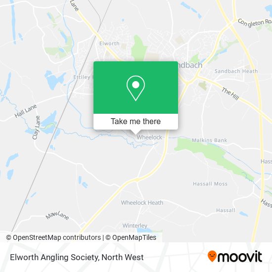 Elworth Angling Society map