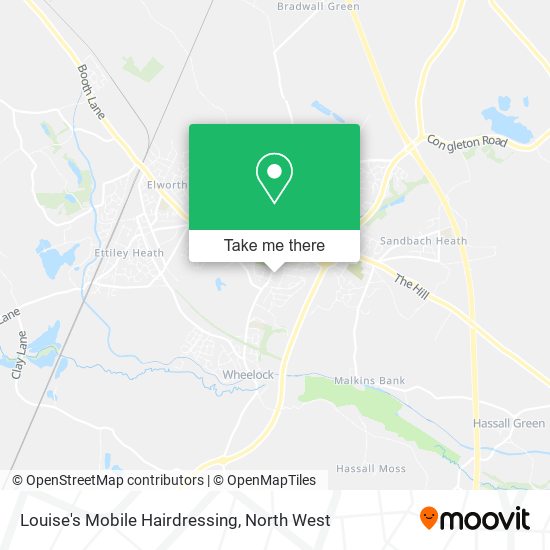 Louise's Mobile Hairdressing map