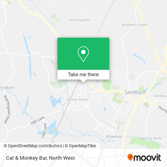 Cat & Monkey Bar map