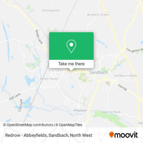 Redrow - Abbeyfields, Sandbach map