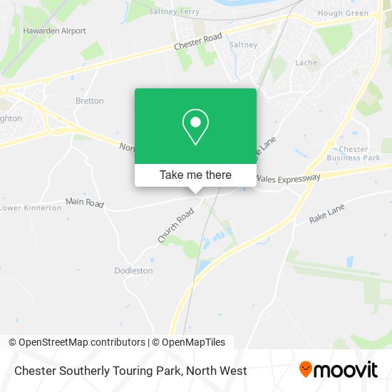 Chester Southerly Touring Park map