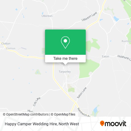 Happy Camper Wedding Hire map