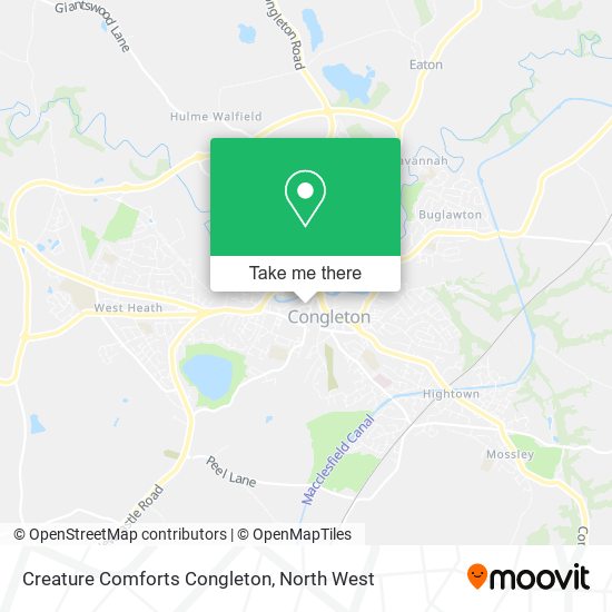 Creature Comforts Congleton map