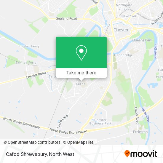 Cafod Shrewsbury map