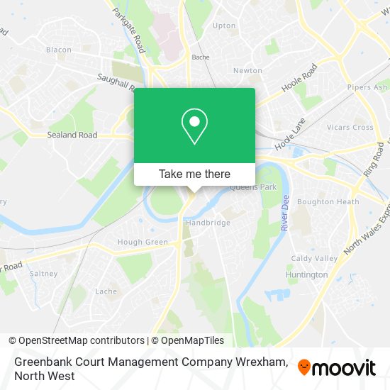 Greenbank Court Management Company Wrexham map