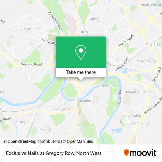 Exclusive Nails at Gregory Row map