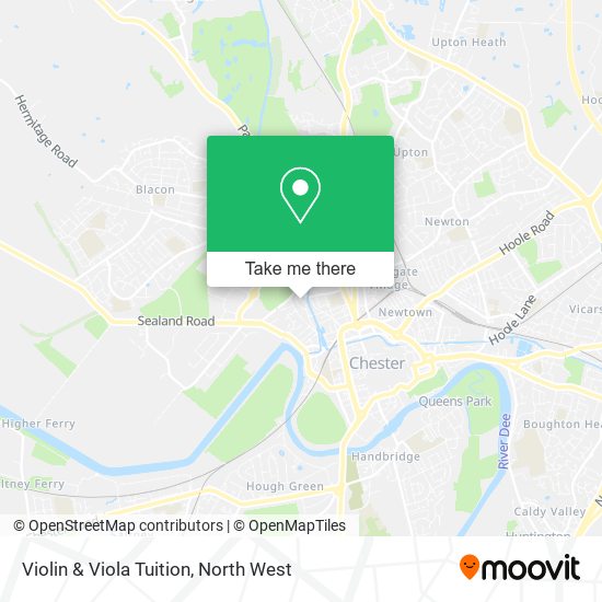 Violin & Viola Tuition map