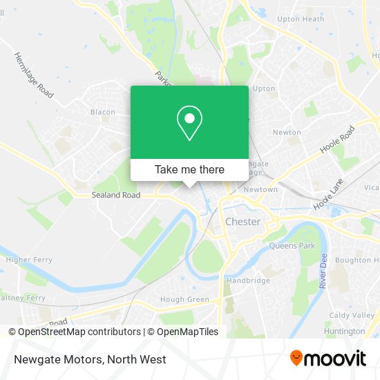 Newgate Motors map