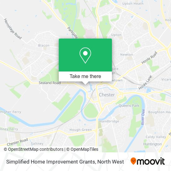Simplified Home Improvement Grants map