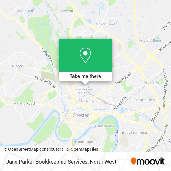 Jane Parker Bookkeeping Services map