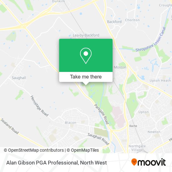 Alan Gibson PGA Professional map