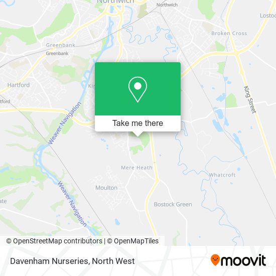 Davenham Nurseries map