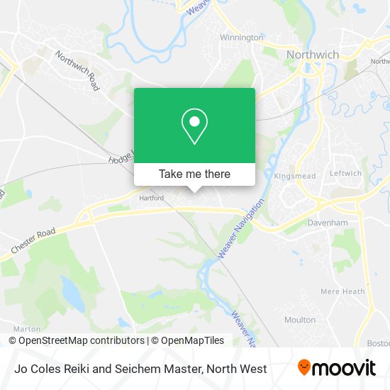 Jo Coles Reiki and Seichem Master map