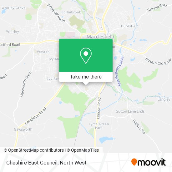 Cheshire East Council map