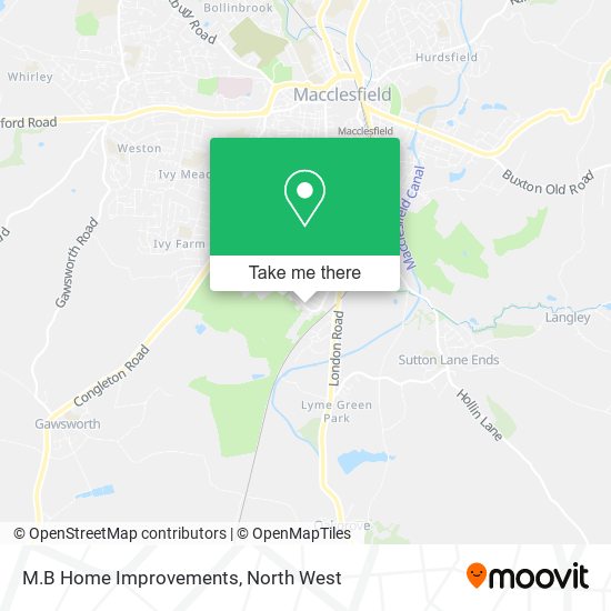 M.B Home Improvements map