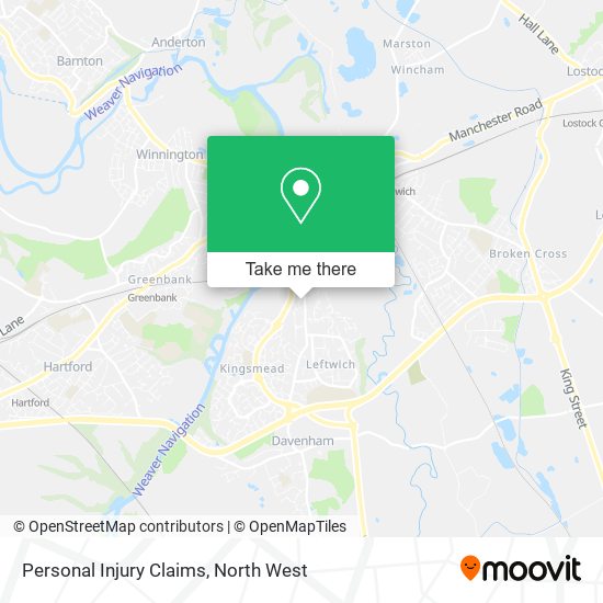 Personal Injury Claims map