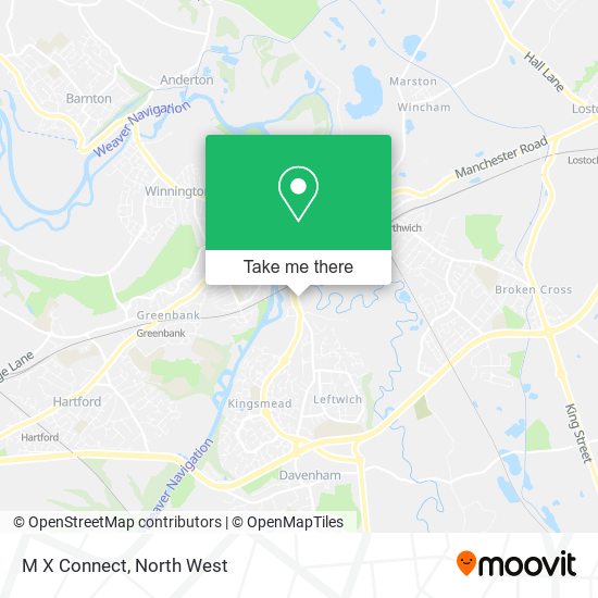 M X Connect map