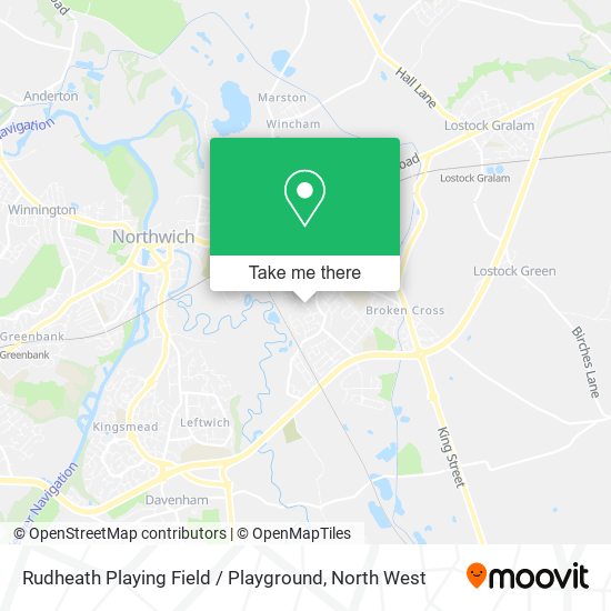 Rudheath Playing Field / Playground map