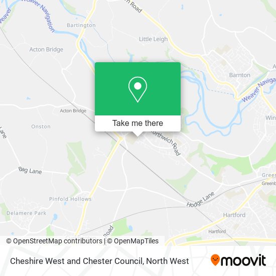 Cheshire West and Chester Council map