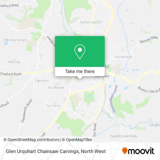 Glen Urquhart Chainsaw Carvings map