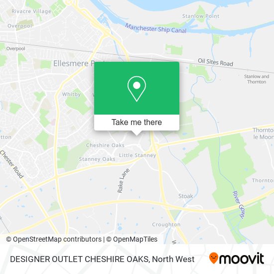 DESIGNER OUTLET CHESHIRE OAKS map