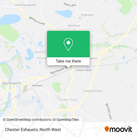 Chester Exhausts map