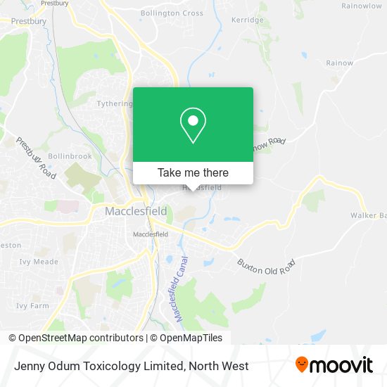 Jenny Odum Toxicology Limited map