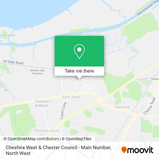Cheshire West & Chester Council - Main Number map