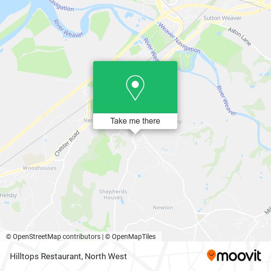 Hilltops Restaurant map