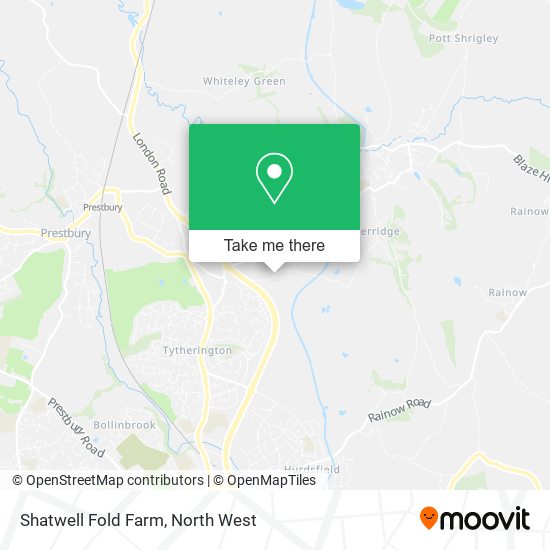 Shatwell Fold Farm map