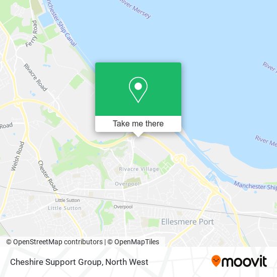 Cheshire Support Group map