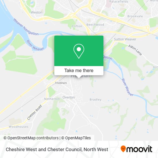 Cheshire West and Chester Council map