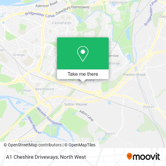 A1 Cheshire Driveways map