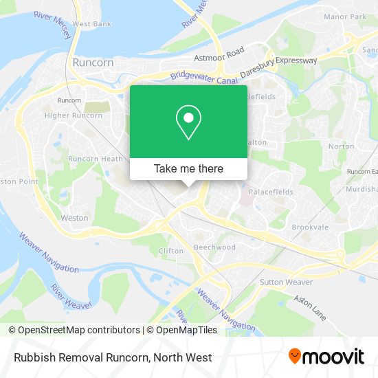 Rubbish Removal Runcorn map