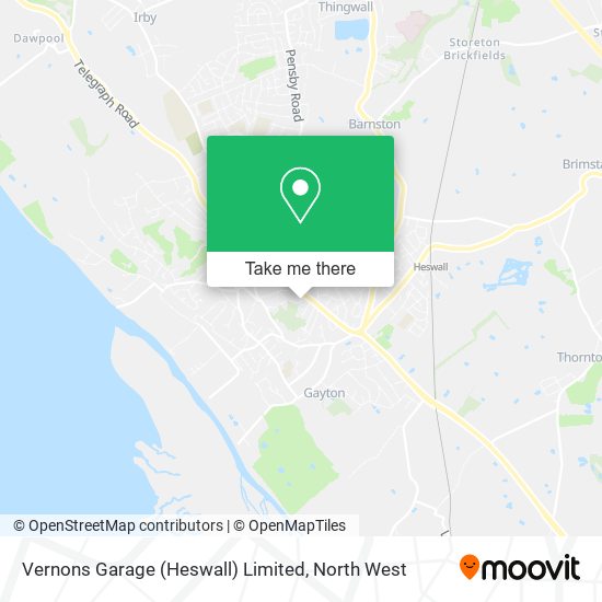 Vernons Garage (Heswall) Limited map