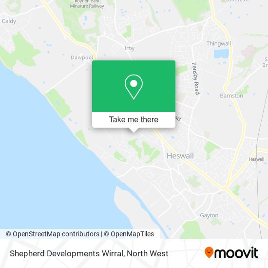 Shepherd Developments Wirral map