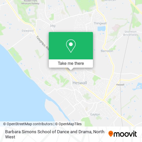 Barbara Simons School of Dance and Drama map
