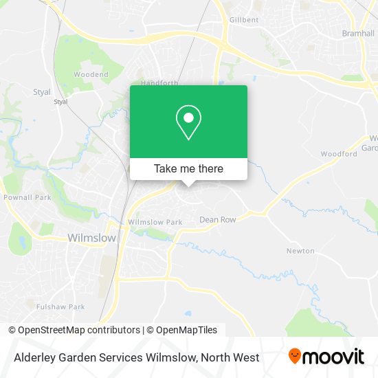 Alderley Garden Services Wilmslow map