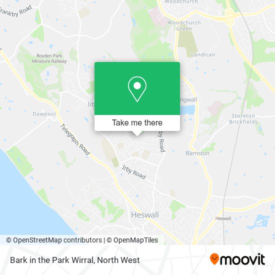 Bark in the Park Wirral map