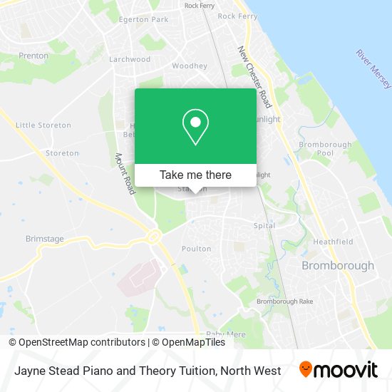 Jayne Stead Piano and Theory Tuition map