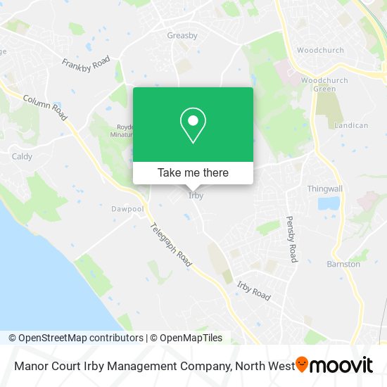 Manor Court Irby Management Company map