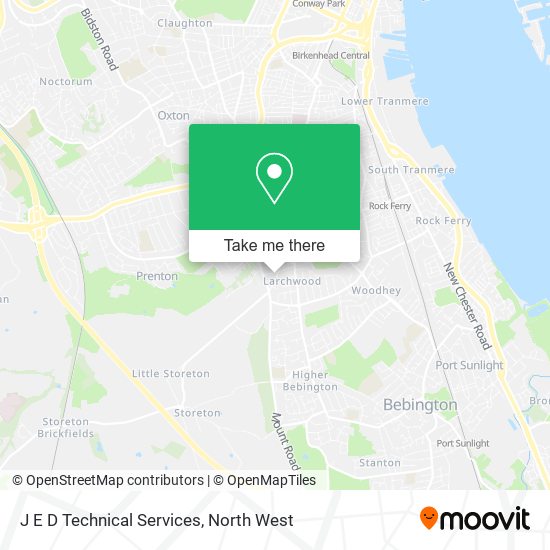 J E D Technical Services map