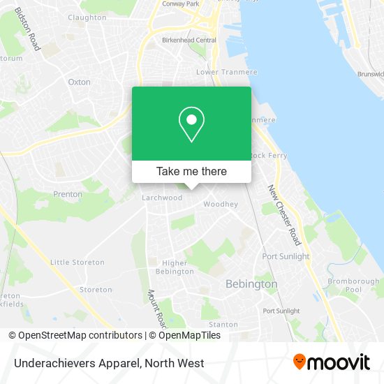 Underachievers Apparel map