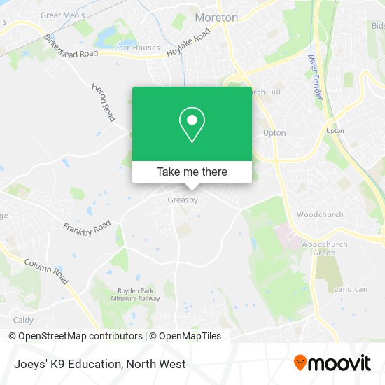 Joeys' K9 Education map