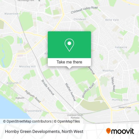 Hornby Green Developments map
