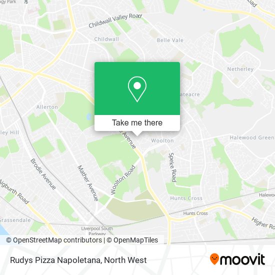 Rudys Pizza Napoletana map