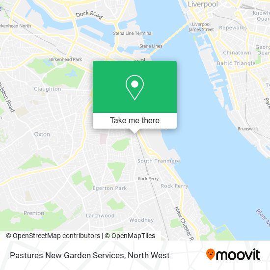 Pastures New Garden Services map