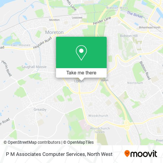 P M Associates Computer Services map